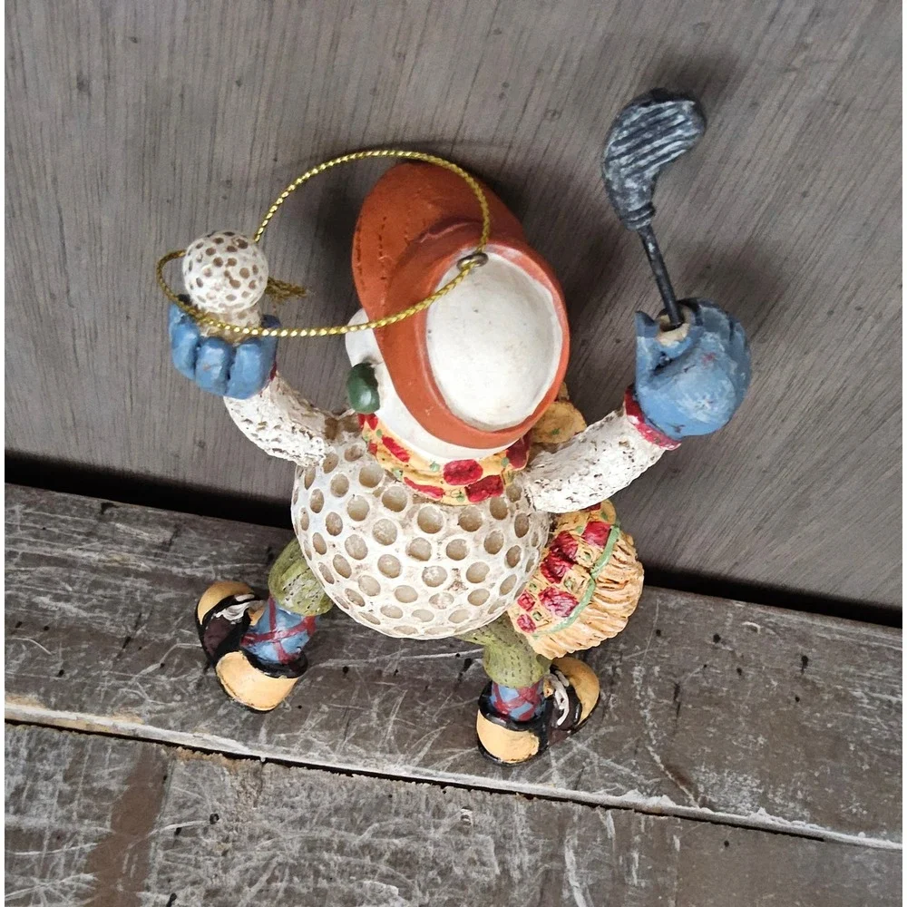 Golf Snowman Christmas Ornament Golfer Holiday Tree Decor‎ Cottagecore Sports